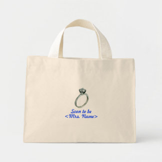 Bolsa Tote Mini Em breve será a Sra. Tote Bags