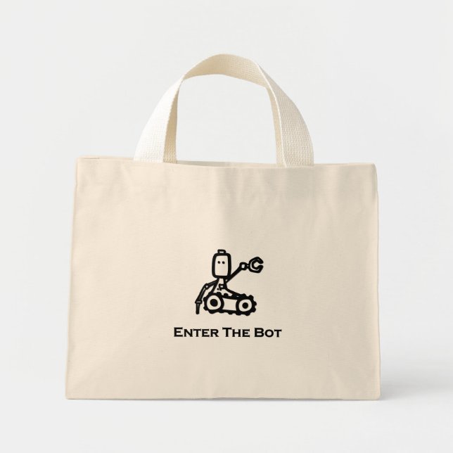 Bolsa Tote Mini Engenheiro Bot (Inicialização) Entre Na Inicializa (Frente)