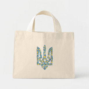 Bolsa Tote Mini Énica nacional ucraniana emblem trident trizub