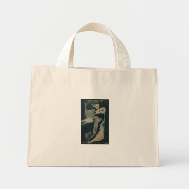 Bolsa Tote Mini Enigma azul (Frente)
