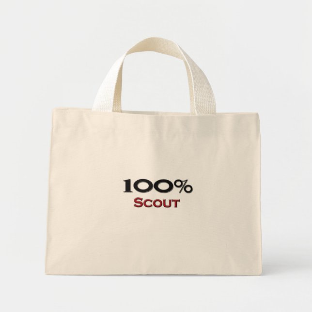 Bolsa Tote Mini Escoteiro De 100% (Frente)