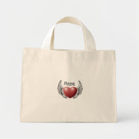 Esperança no Angel Wings Tote Bag
