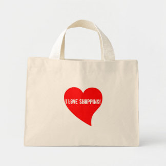 Bolsa Tote Mini Eu Adoro Comprar! Saco Floral