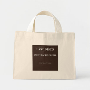 Bolsa Tote Mini Favorito Chic Retro Última Discoteca Despedida de