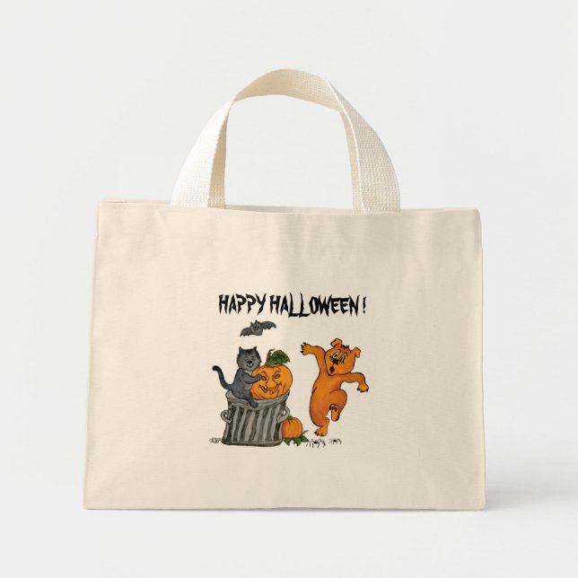Bolsa Tote Mini Feliz Dia das Bruxas! 5 (Frente)