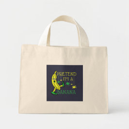 Bolsa Tote Mini Fingir Uma fantasia De Dia de as Bruxas engraçado 