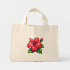 Bolsa Tote Mini Flor Hibiscus