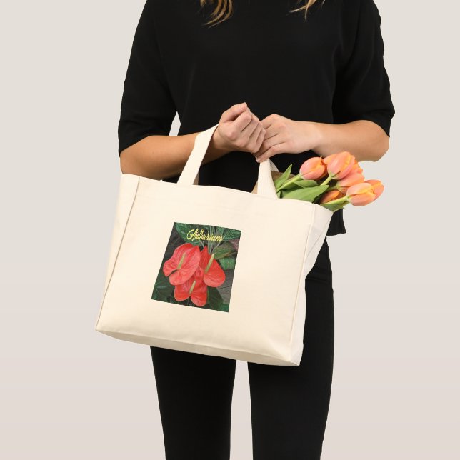 BOLSA TOTE MINI FLORAL/ANTÚRICO (Frente (produto))