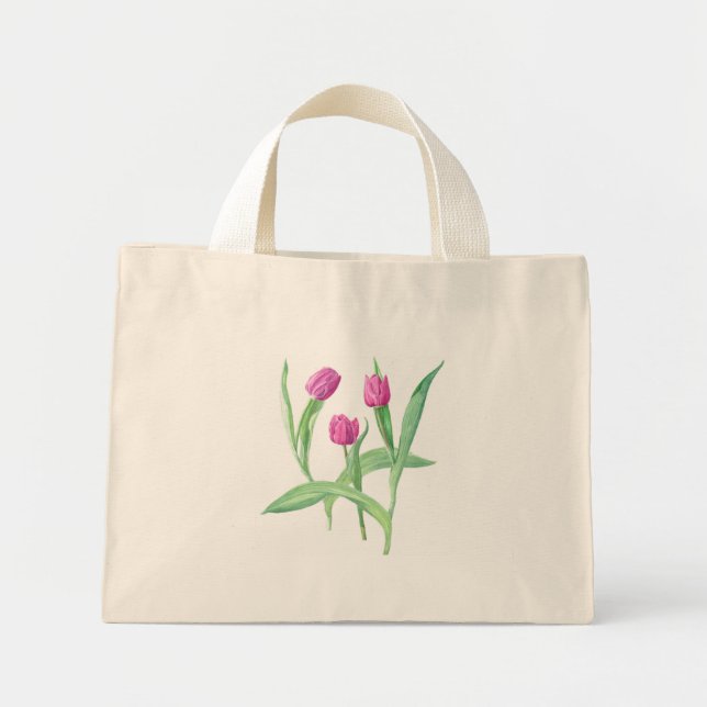 Bolsa Tote Mini flores (Frente)