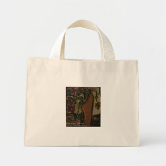 Bolsa Tote Mini flores em um vaso bege