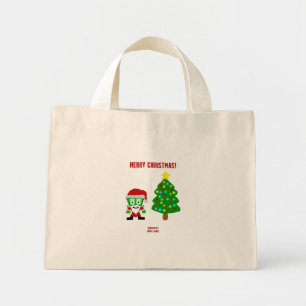 Bolsa Tote Mini FrankenQueijo Pequeno Saco de Tote Natal