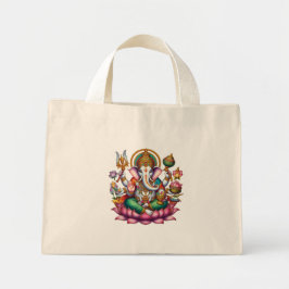 Bolsa Tote Mini Ganesha Deus da Fortuna