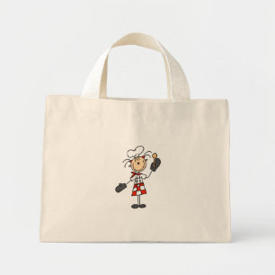Bolsa Tote Mini Garota Chef com Bolsas de Colher de Madeira