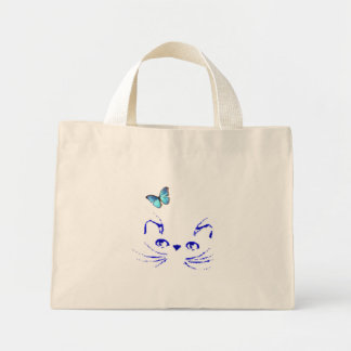 Bolsa Tote Mini Gatinho Daydreams saco azul