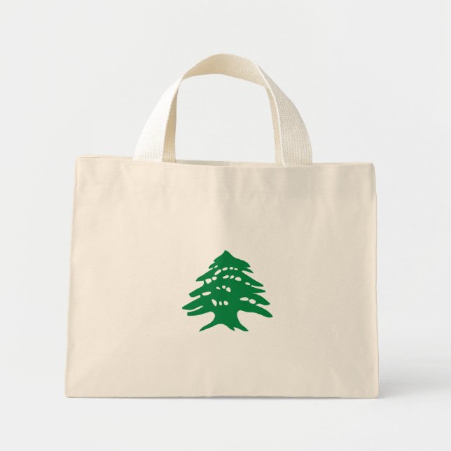 Bolsa Tote Mini Green Lebanon Cedar (Frente)