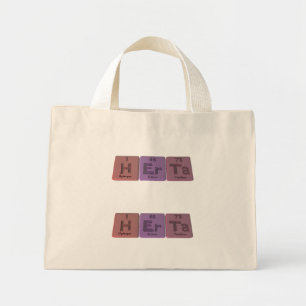 Bolsa Tote Mini Herta como Hidrogênio Erbio Tantalum