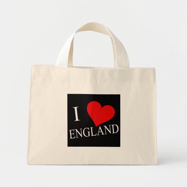 Bolsa Tote Mini I Heart England wt ttcnt (Frente)