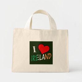 Bolsa Tote Mini I Heart Ireland overlay ttcnt