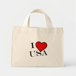 Bolsa Tote Mini I Heart USA bk ttcnt