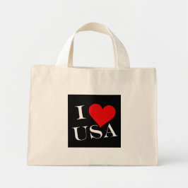 Bolsa Tote Mini I Heart USA wt ttcnt