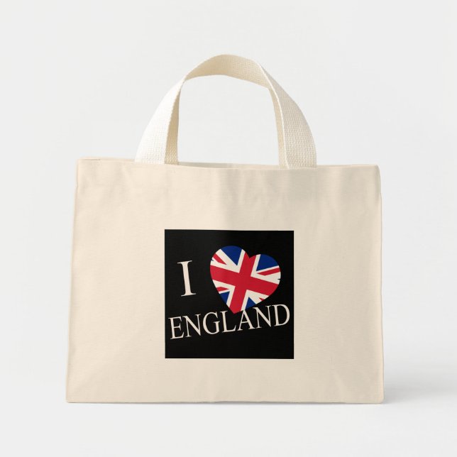 Bolsa Tote Mini I Heartflag Inglaterra wt ttcnt (Frente)