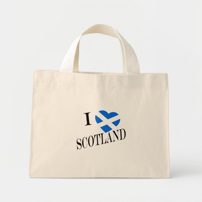 Bolsa Tote Mini I Heartflag Scotland bk ttcnt (Frente)