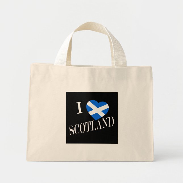 Bolsa Tote Mini I Heartflag Scotland wt ttcn (Frente)