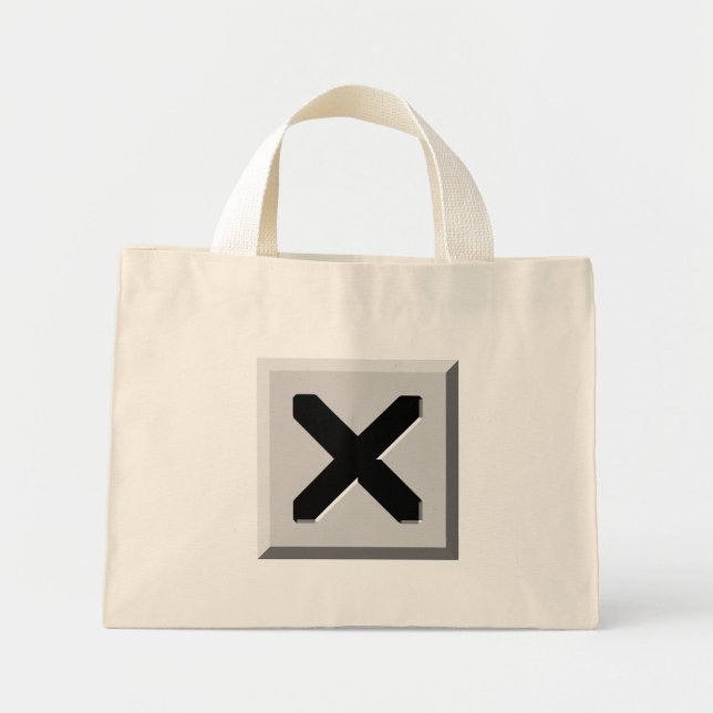 Bolsa Tote Mini Ícone X (Frente)
