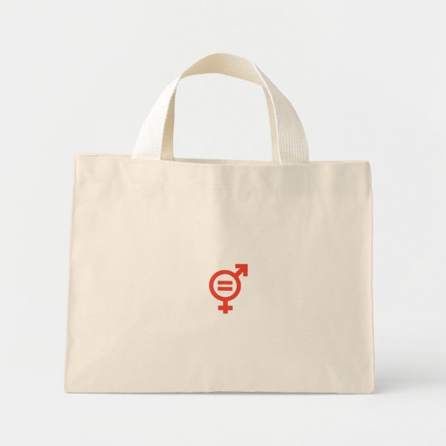 Bolsa Tote Mini Igualdade de Género (Frente)