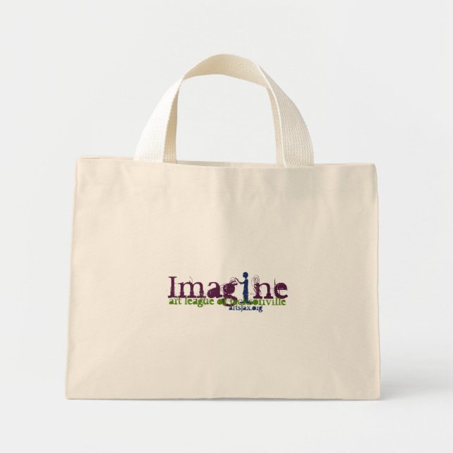 Bolsa Tote Mini Imagine Carregar-tudo (Frente)