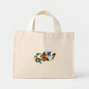 Bolsa Tote Mini Infinidade de Borboletas Monarca
