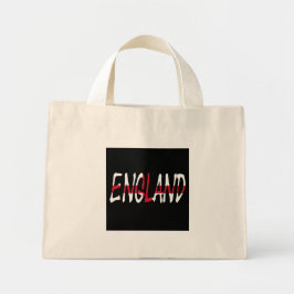 Bolsa Tote Mini Inglaterra sobreposta à tcn English Flag