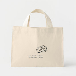 Bolsa Tote Mini Interlocking Rings- Minimalist Union Gift