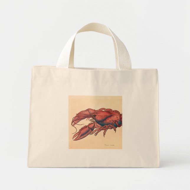 Bolsa Tote Mini James Sowerby Sernotated Lobster (Frente)