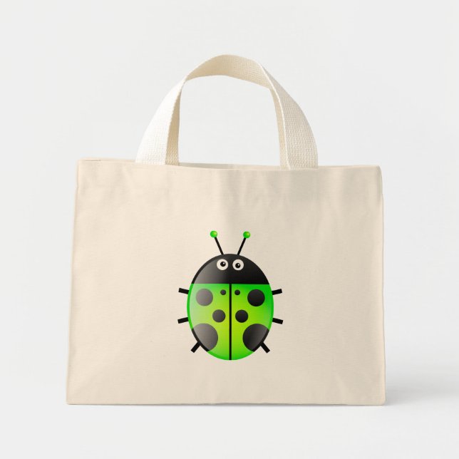 Bolsa Tote Mini Ladybug Verde (Frente)