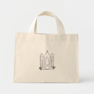 Bolsa Tote Mini LDS Salt Lake City Temple simples mormon moderno