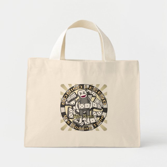 Bolsa Tote Mini Lenda do Macaco de Meia Dominó  (Frente)