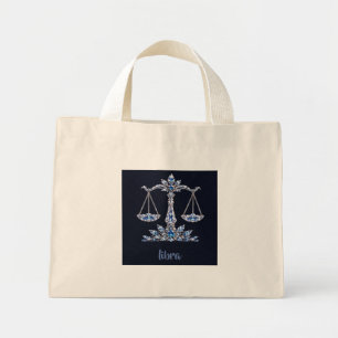 Bolsa Tote Mini Libra Cristal de Prata Coleção Luxo