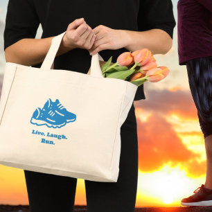 Bolsa Tote Mini Live Laugh Run Tote Bag