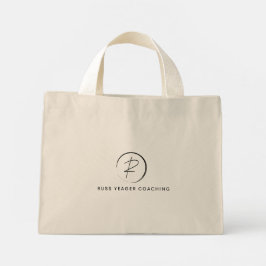 Bolsa Tote Mini Logotipo de Assinatura de Coaching de Russ Yeager