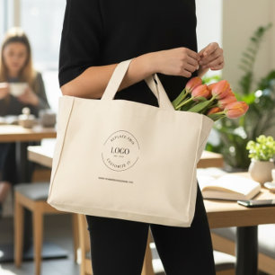 Bolsa Tote Mini Logotipo de Negócios Profissional site Simples 