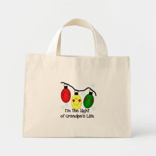 Bolsa Tote Mini Luz dos Camisetas de Férias e Presentes do Vovô
