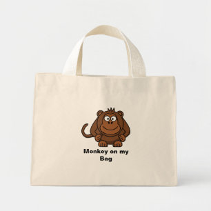 Bolsa Tote Mini Macaco em meu saco
