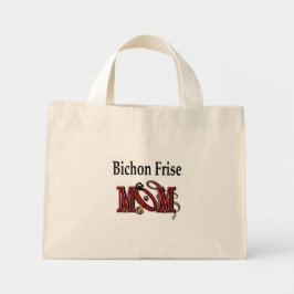 Bolsa Tote Mini Mãe cachorro Bichon Frise