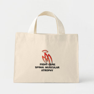 Bolsa Tote Mini MÃES - Logotipo, LUTAR CONTRA A ATROFIA MUSCULAR