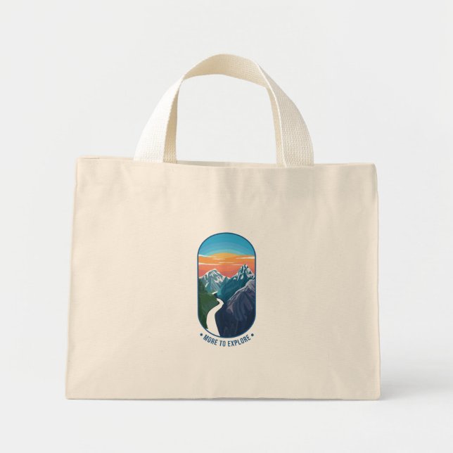 Bolsa Tote Mini Mais para explorar (Frente)