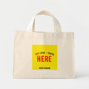 Bolsa Tote Mini MARCA AMARELO na moda MODERNO PERSONALIZADO MARCAD