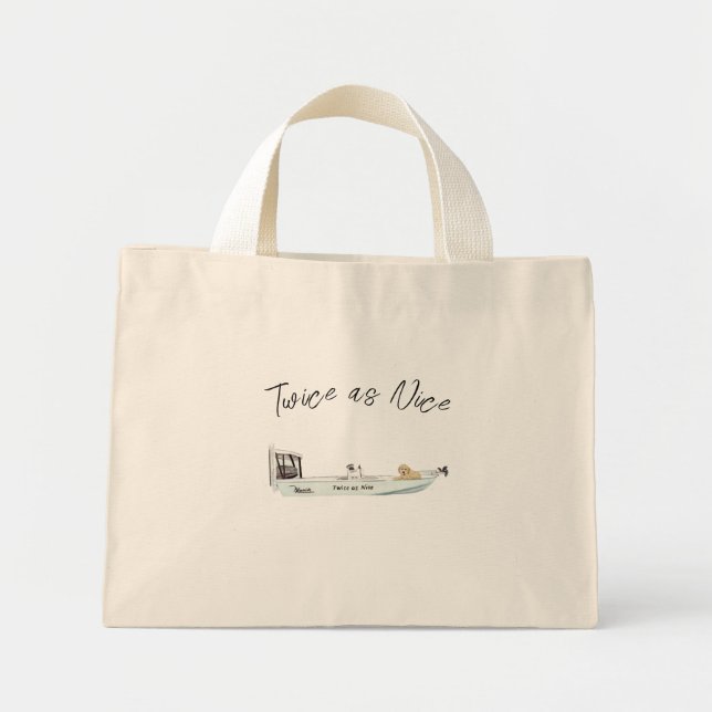 Bolsa Tote Mini Marca de Embarcação Personalizada (Frente)