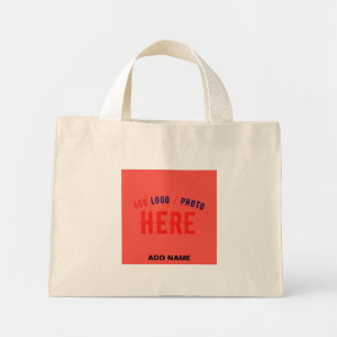 BOLSA TOTE MINI MARCA DE LARANJA VERMELHA PERSONALIZADA MODERNA MO