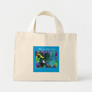 Bolsa Tote Mini Meu Compro Azul